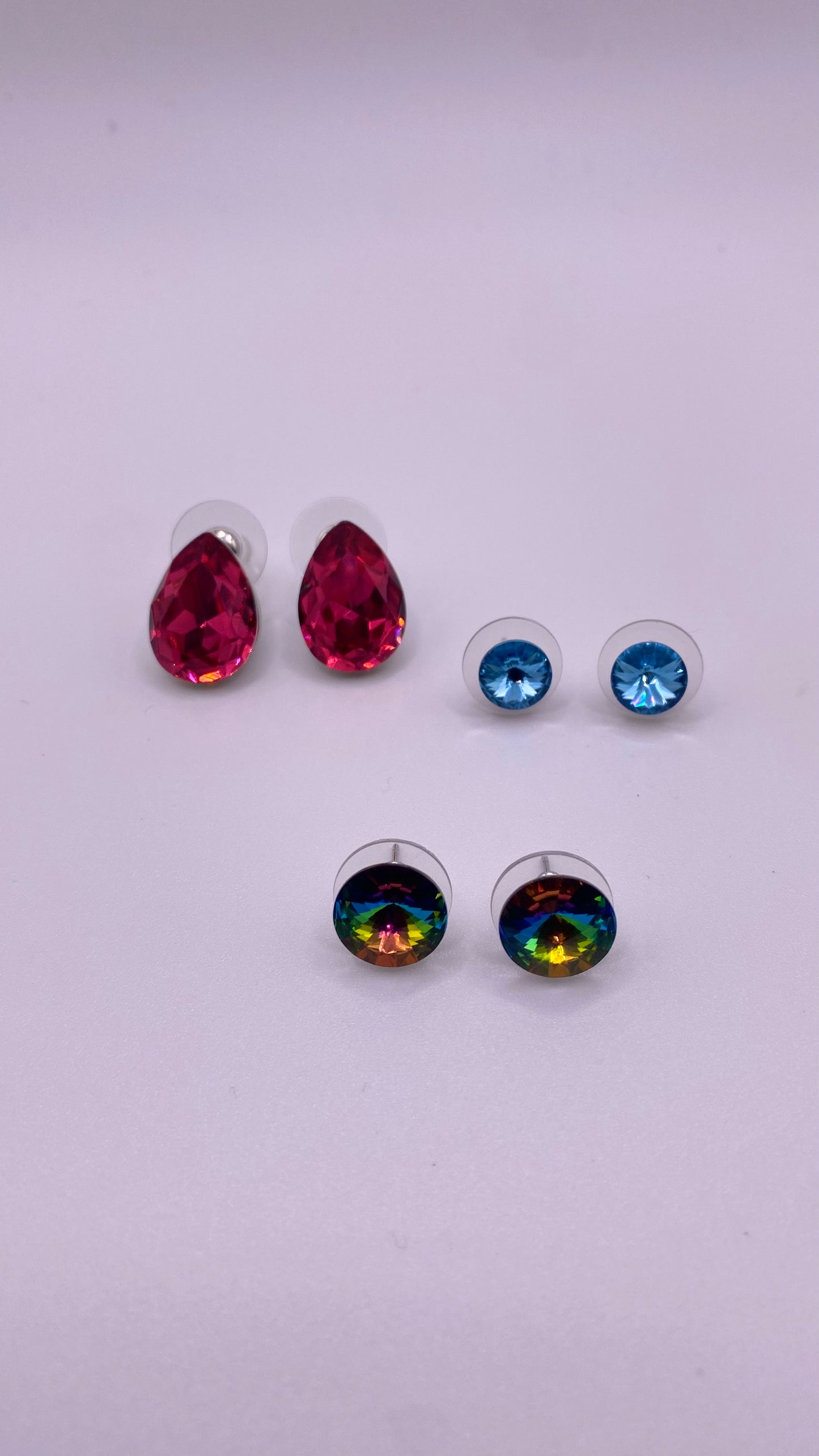 $7 ea. - sparkly stone stud earrings