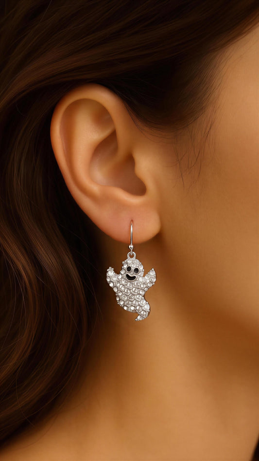 Ghost charm earrings