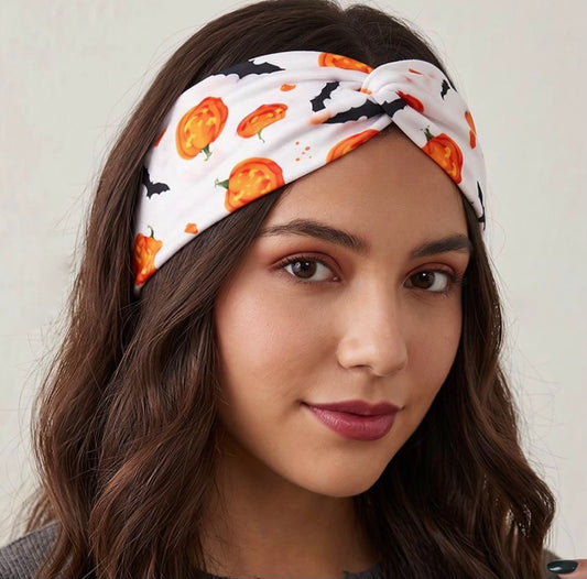 Halloween twist knot head wrap