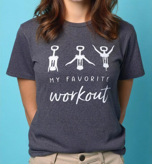 Gray workout tee