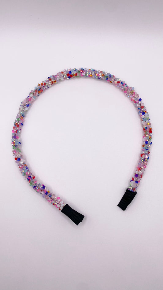 Multi-color sparkly headband
