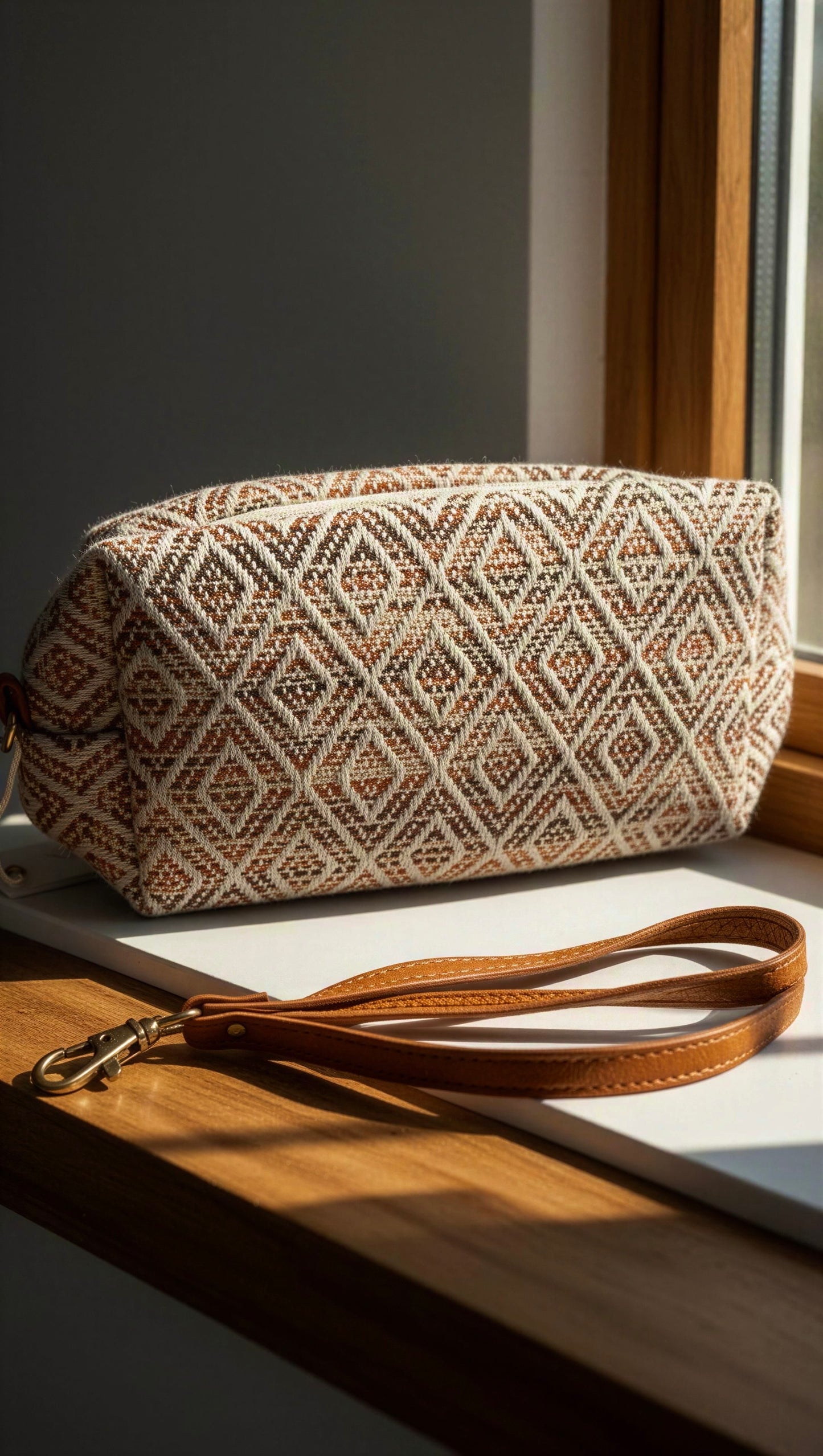 Sunset knit wristlet